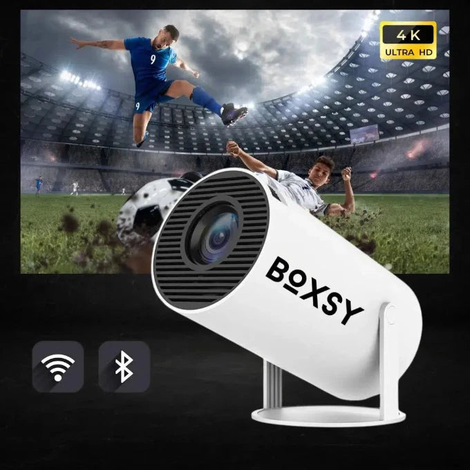 Boxsy® VideoProjecteur 4K (Compatible iPhone &amp; Android)