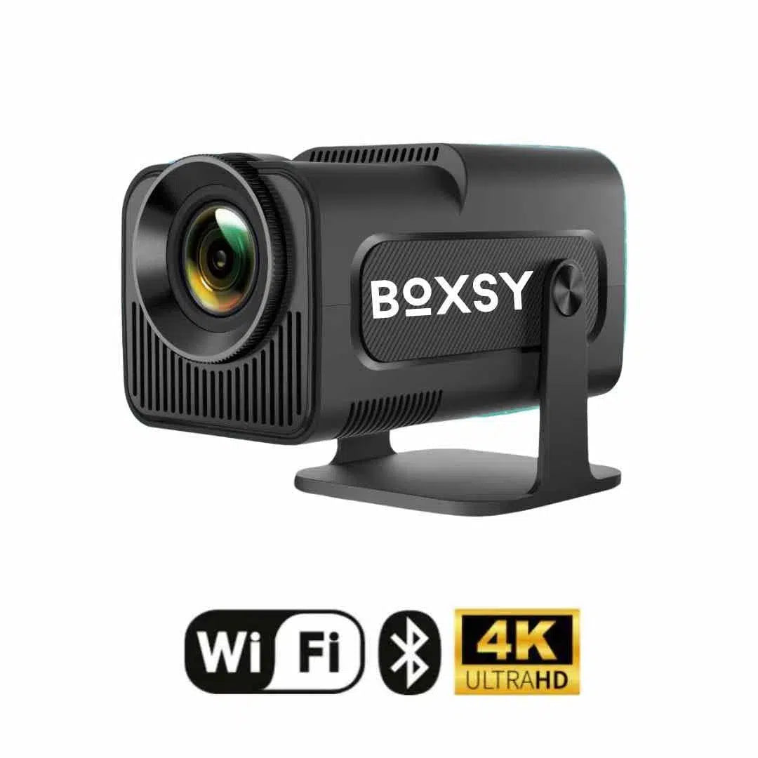 Boxsy® Pro VideoProjecteur 4K (Compatible iPhone & Android)